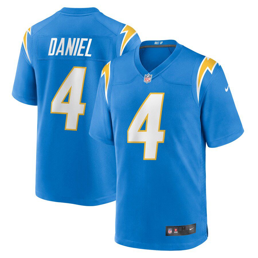 Men Los Angeles Chargers #4 Chase Daniel Nike Powder Blue Game NFL Jersey